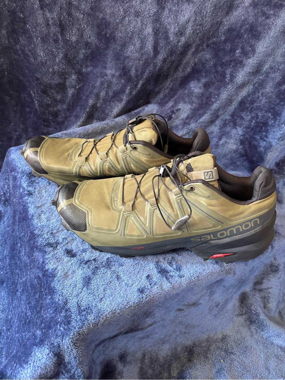 Salomon Speedcross 5 Men's Size 10.5 Olive Green Trail Running Shoes